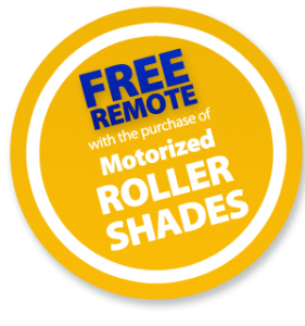 Free Remote With The Purchase Of Motorized Roller Shades