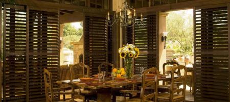 Plantation Shutters In Dining Room