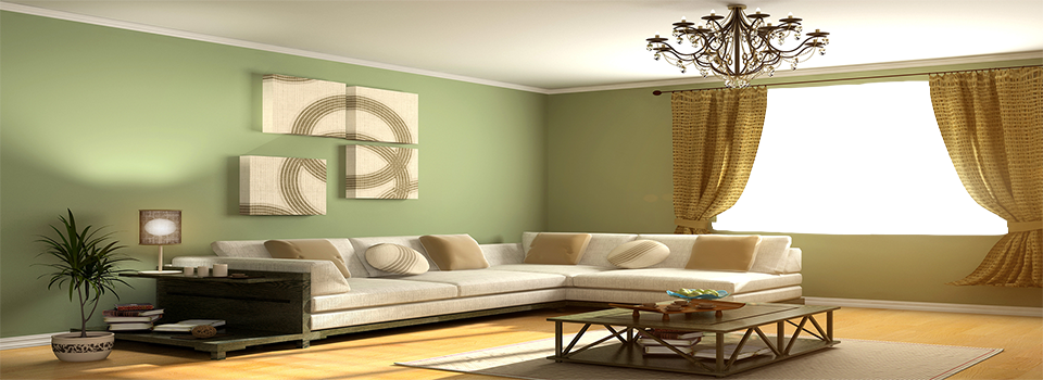 Living Room Automated Shade
